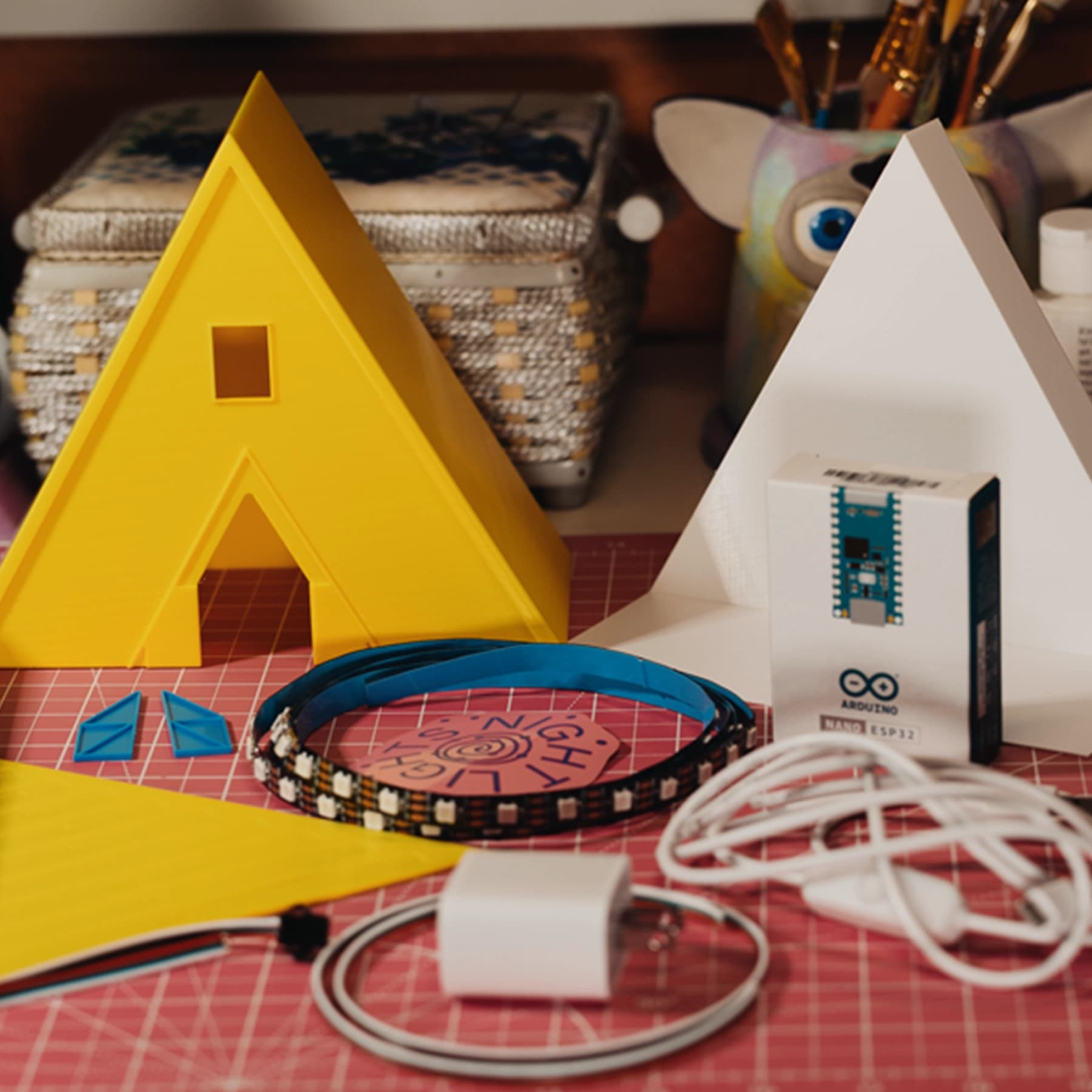 The Temple DIY Kit on my workbench